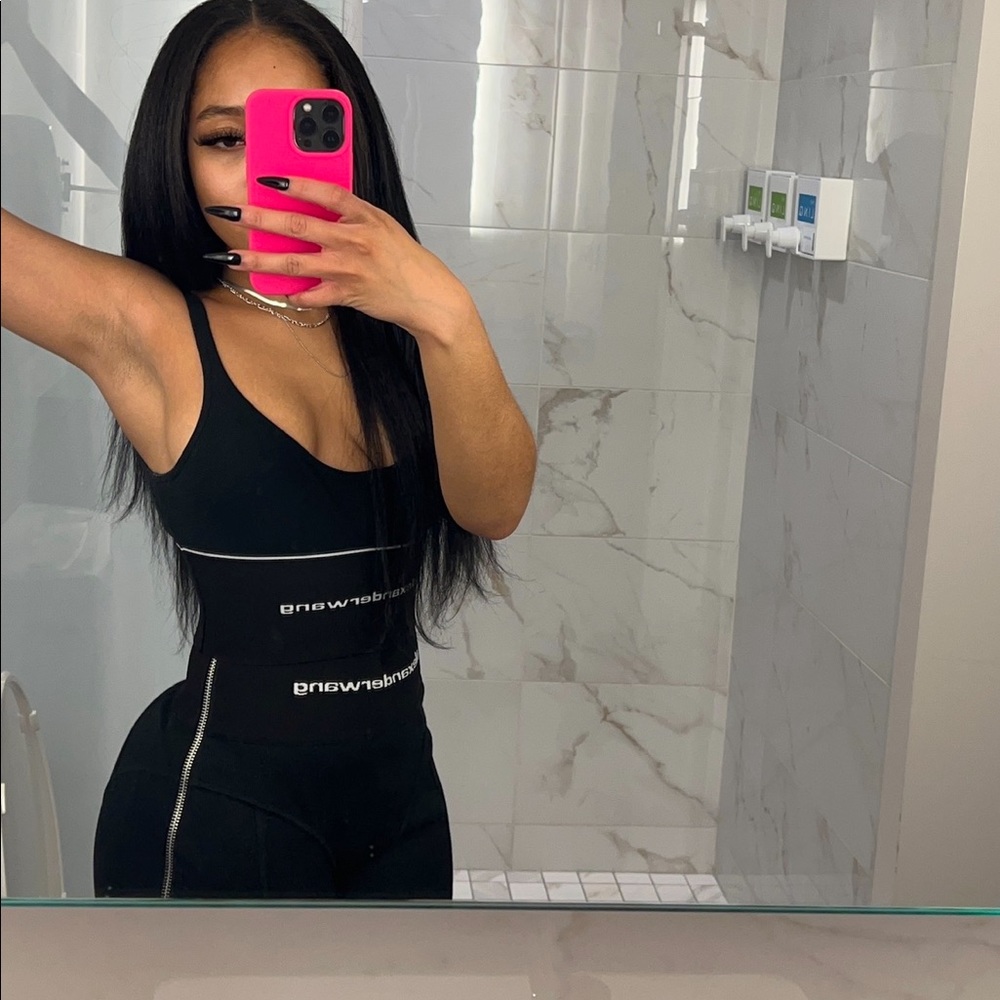 ALEXANDER WANG RIBBED JERSEY PANTS